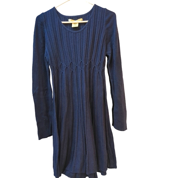 Max Studio Sweater Dress, Fitted, Pleated, Large, soft cotton Midi Tunic - Picture 4 of 12